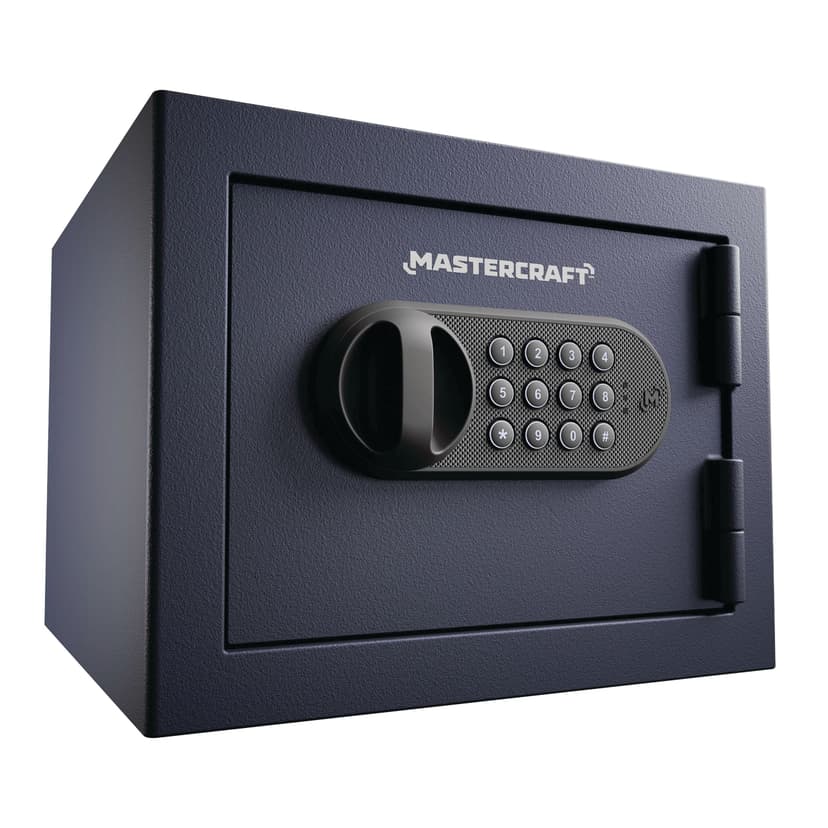 Mastercraft 0.5 Cu-Ft Anti-theft Fireproof Safe with Bolt Down Kit, Navy Blue