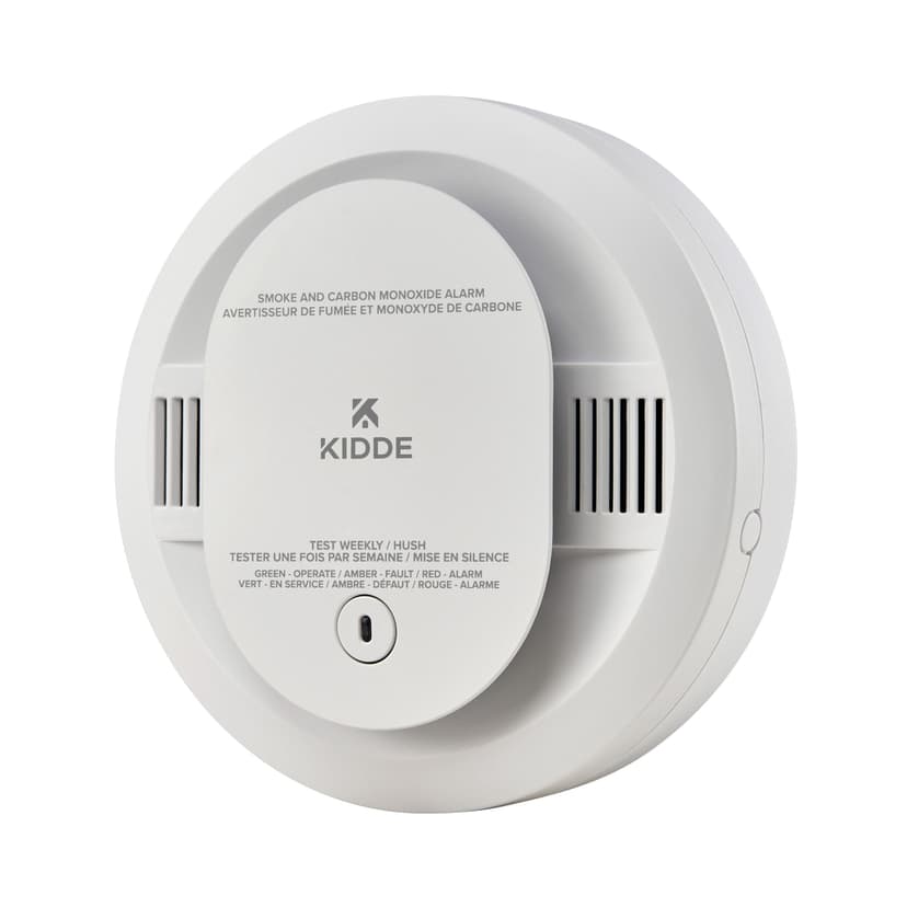 Kidde 2-in-1 Smoke & Carbon Monoxide (CO) Detector Combo with Voice Alarm, Batteries Included