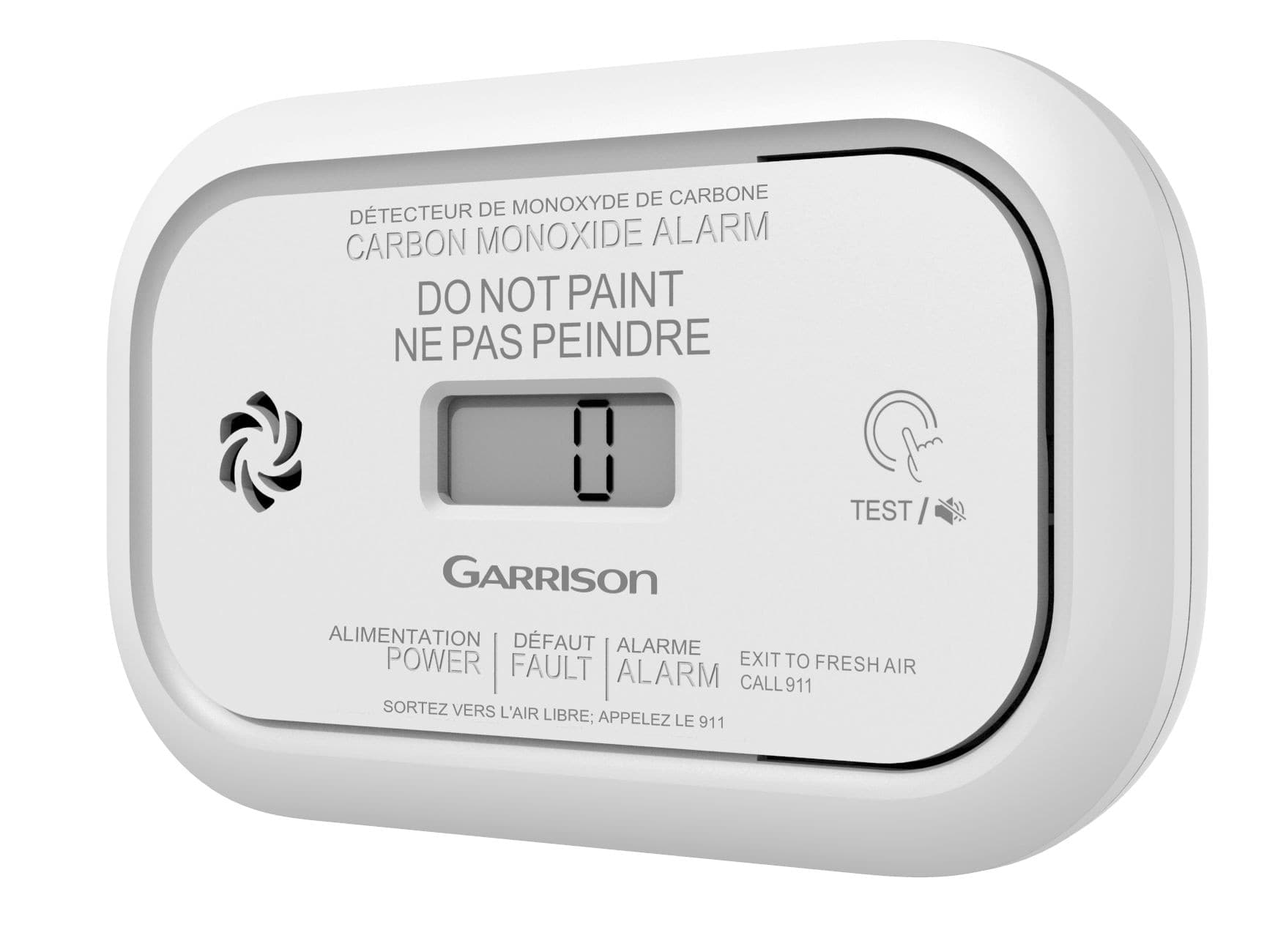 Garrison Battery-Powered Carbon Monoxide Alarm with Digital Display