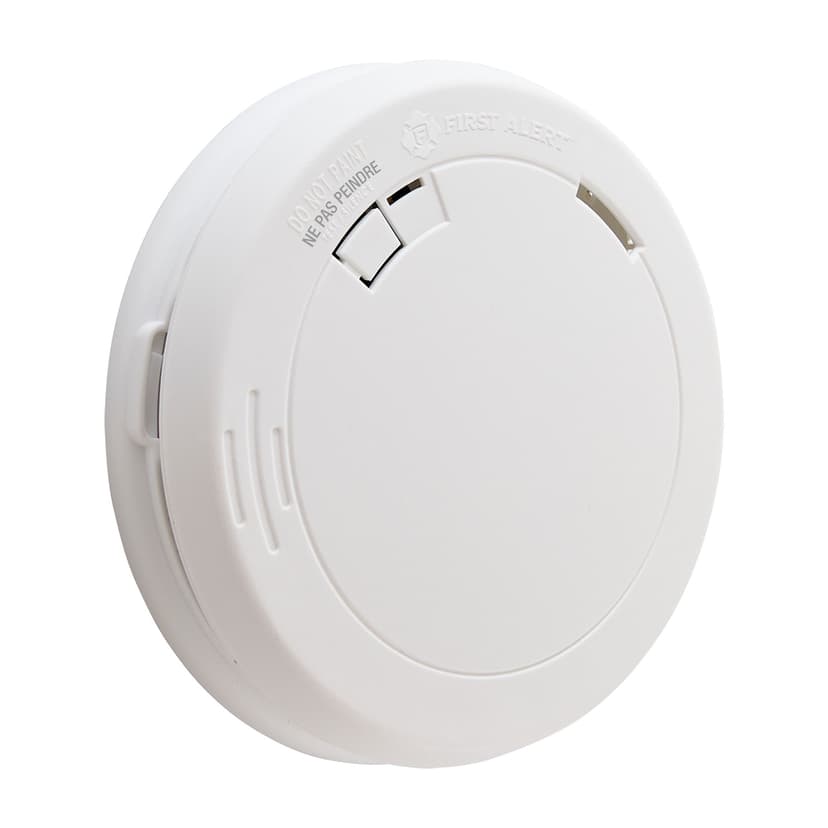 First Alert PR710A 10-Year Slim Smoke Alarm, Photoelectric, Battery-operated