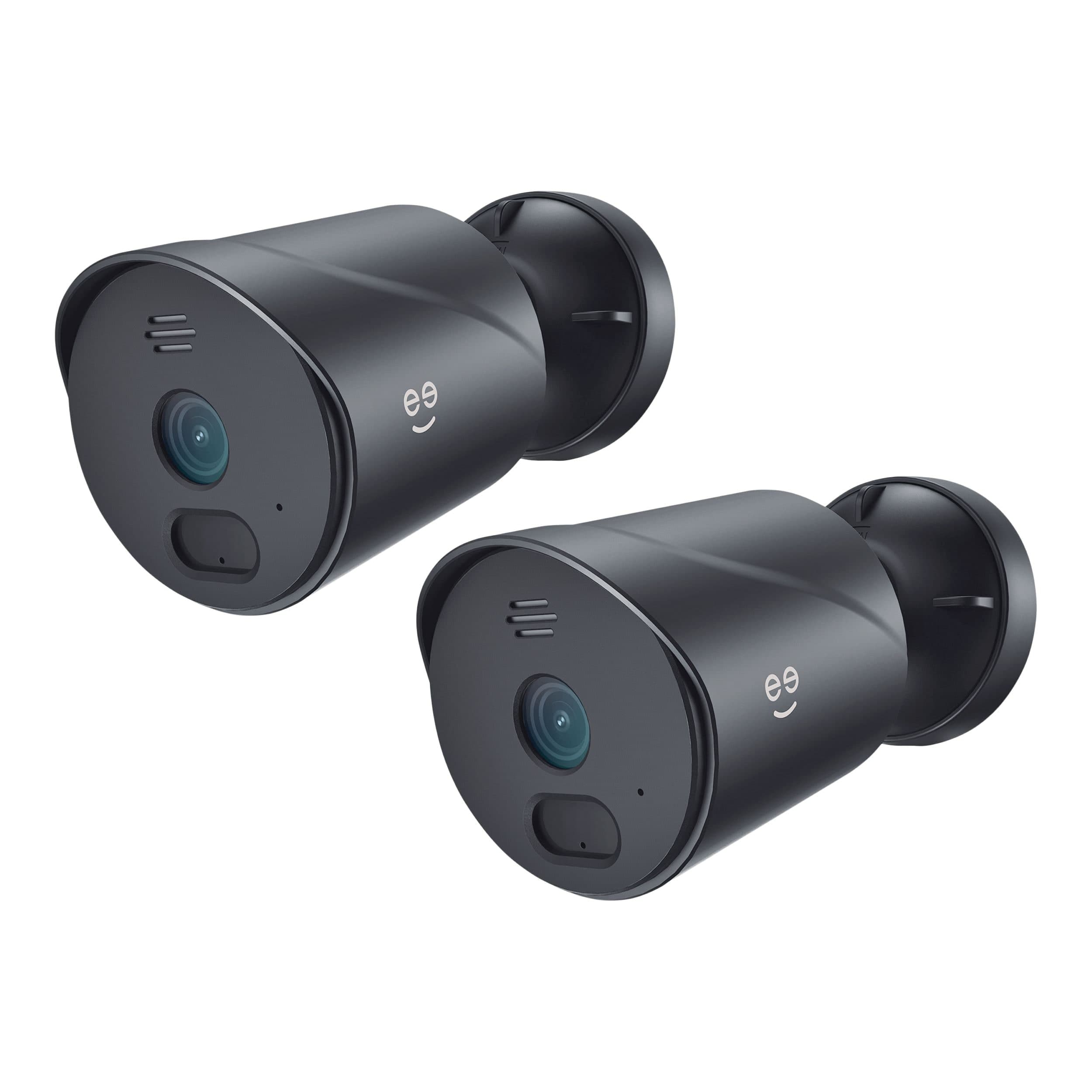 Geeni Vantage 1080p HD Smart Outdoor Security Camera with 2-Way Audio & Night Vision, Black, 2-pk