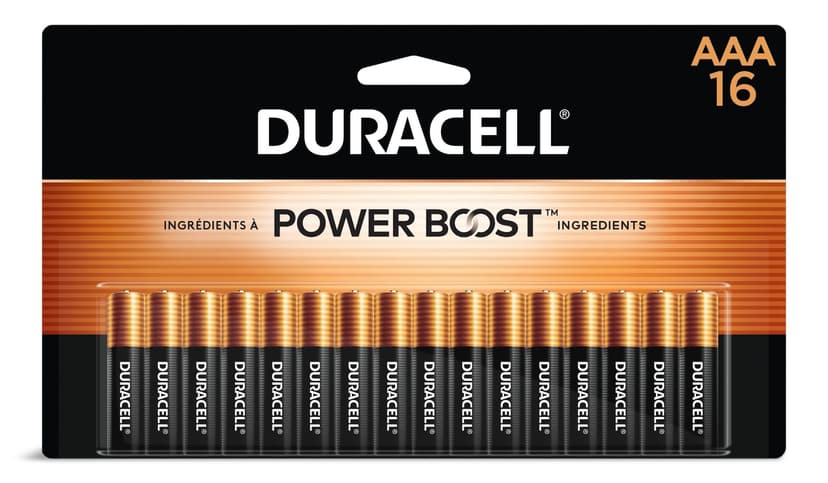 Duracell Coppertop AAA Batteries, Alkaline,16-pk