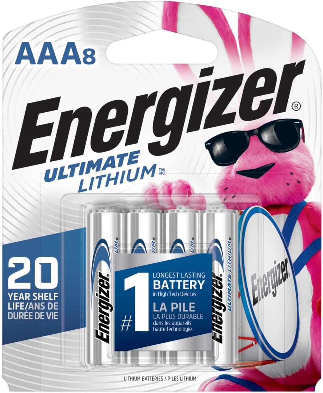 Energizer Ultimate Lithium AAA Batteries, 8-pk