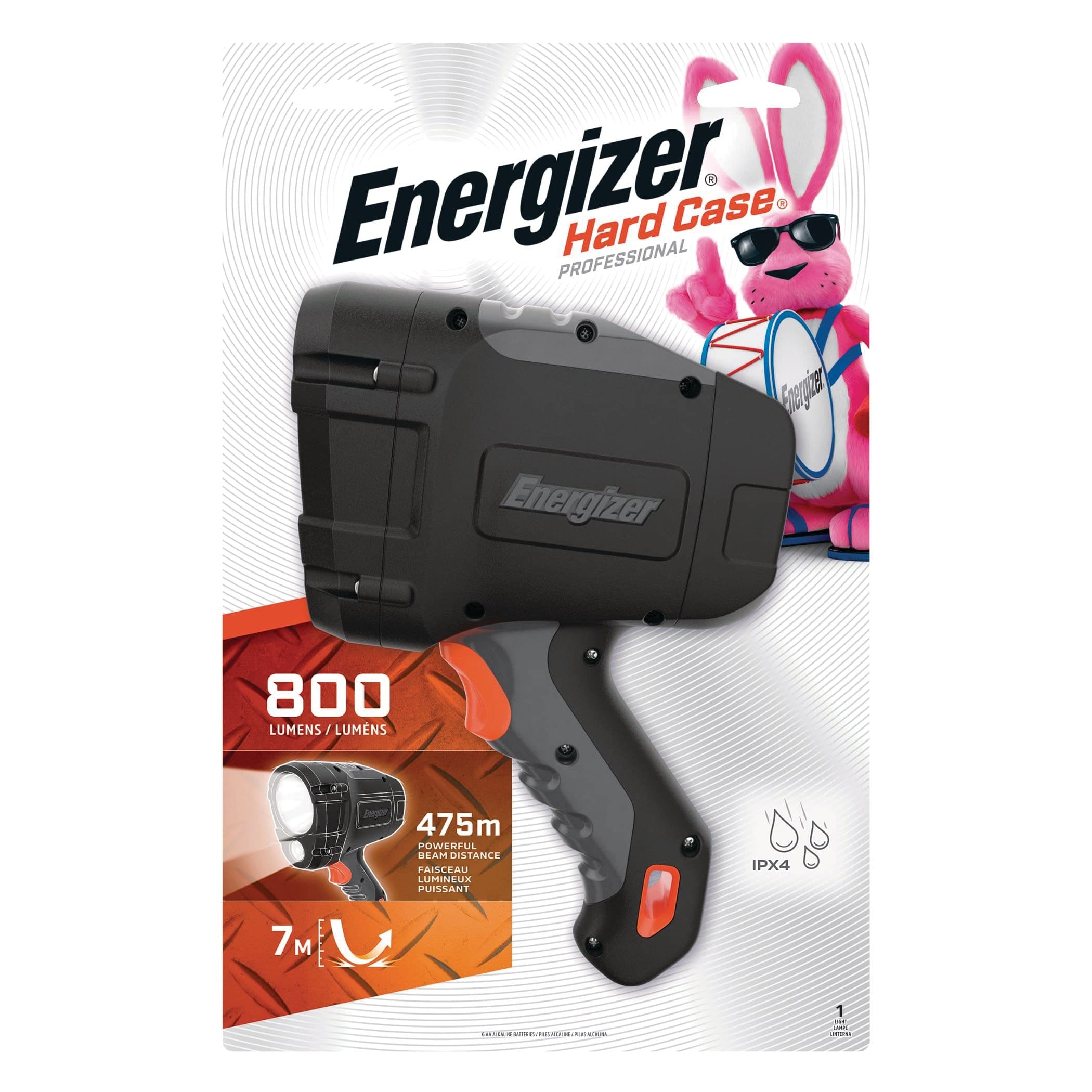 Energizer 130 Lumens Hard Case Pro LED Spotlight, Impact Resistant, Batteries Included
