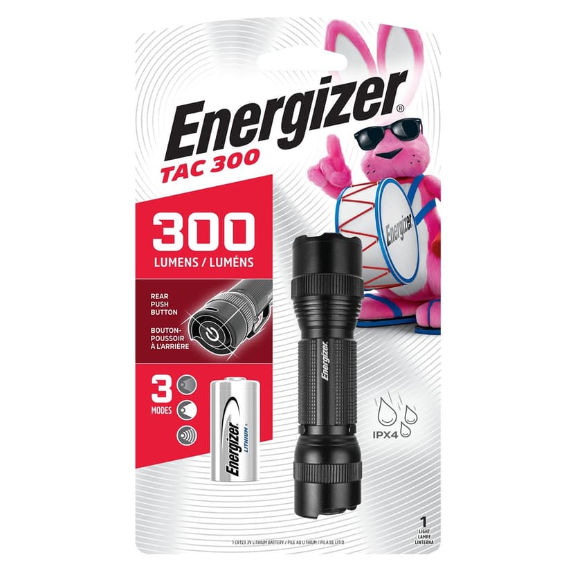Energizer Tactical Battery Flashlight 300 Lumens