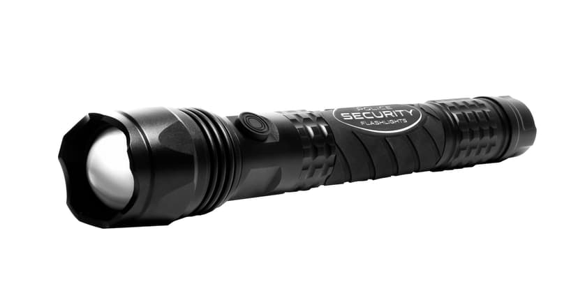 Police Security 1200 Lumens Little Nellie Durable Handheld Flashlight, Batteries Included, Black