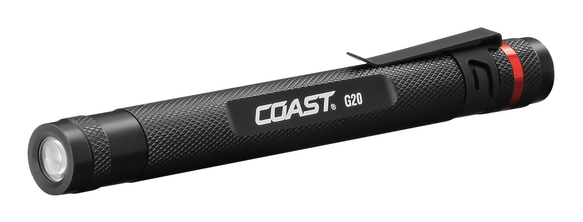 Coast G20 36 Lumens Weatherproof Inspection Handheld Flashlight, Batteries Included, Black