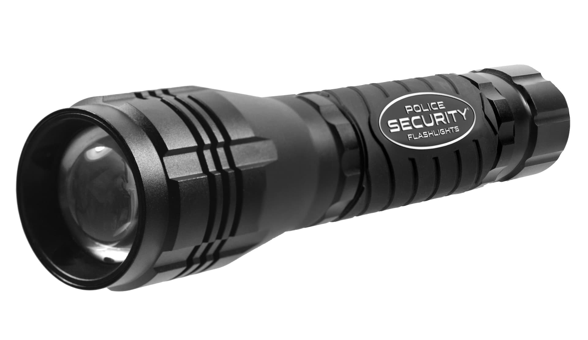 Police Security 1400 Lumens Elite Zephyr 6AA Aluminum Handheld Flashlight, Batteries Included, Black
