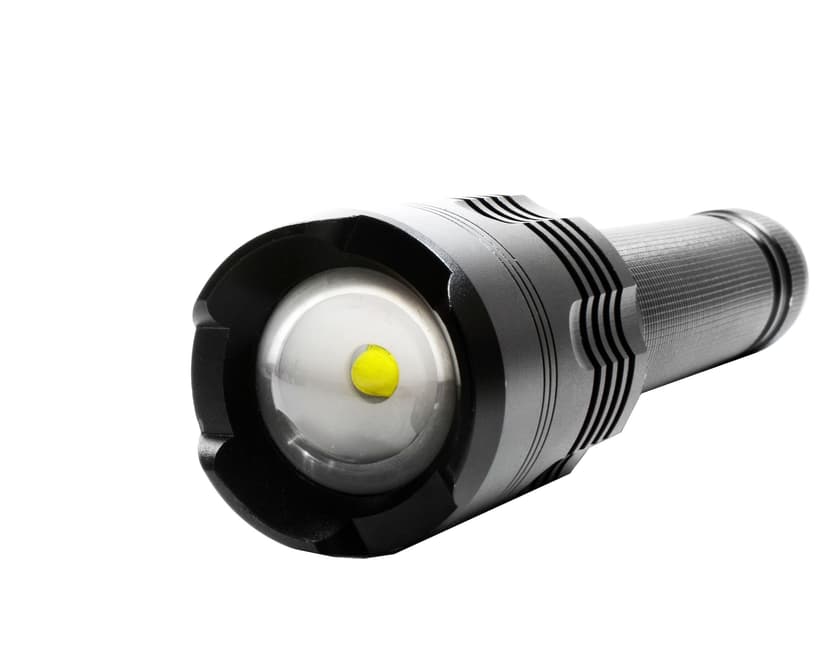 Police Security 3300 Lumens Skylar 9AA Handheld Flashlight, Batteries Included, Black