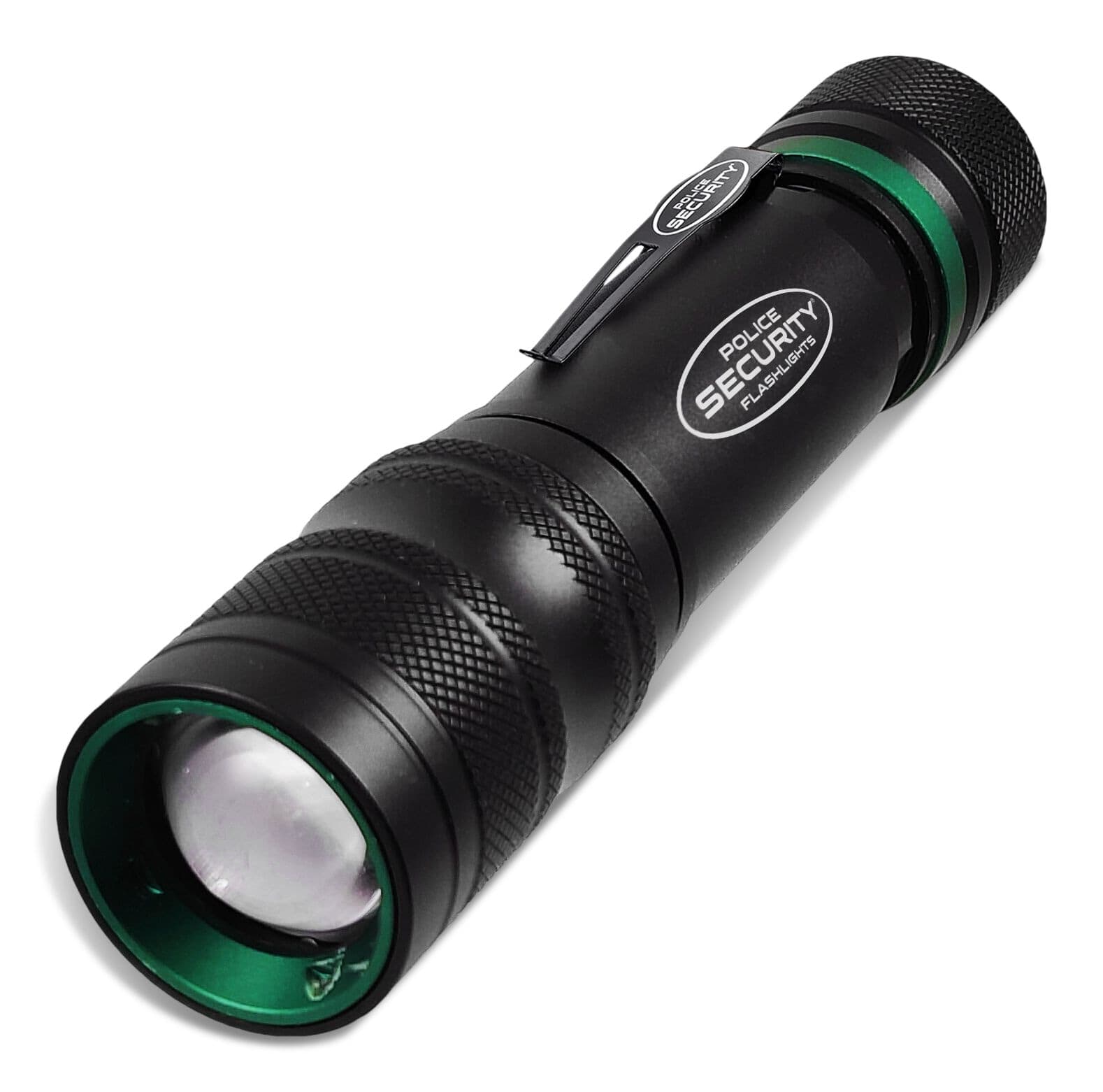 Police Security 1500 Lumen Elite ProFlex 2.0™ Dual Power Rechargeable Flashlight, Black