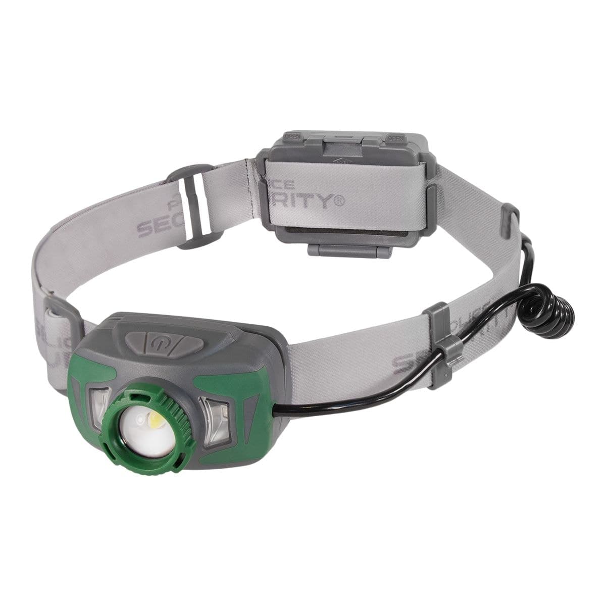 Police Security Twin Power Rechargeable Head Lamp, 800 Lumens