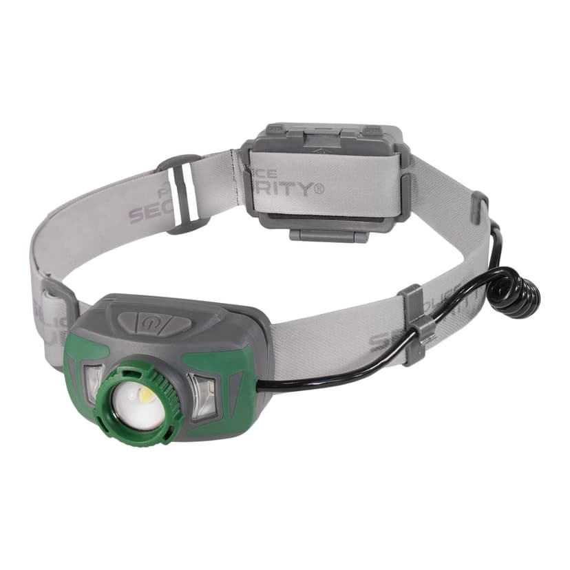 Police Security Twin Power Rechargeable Head Lamp, 800 Lumens