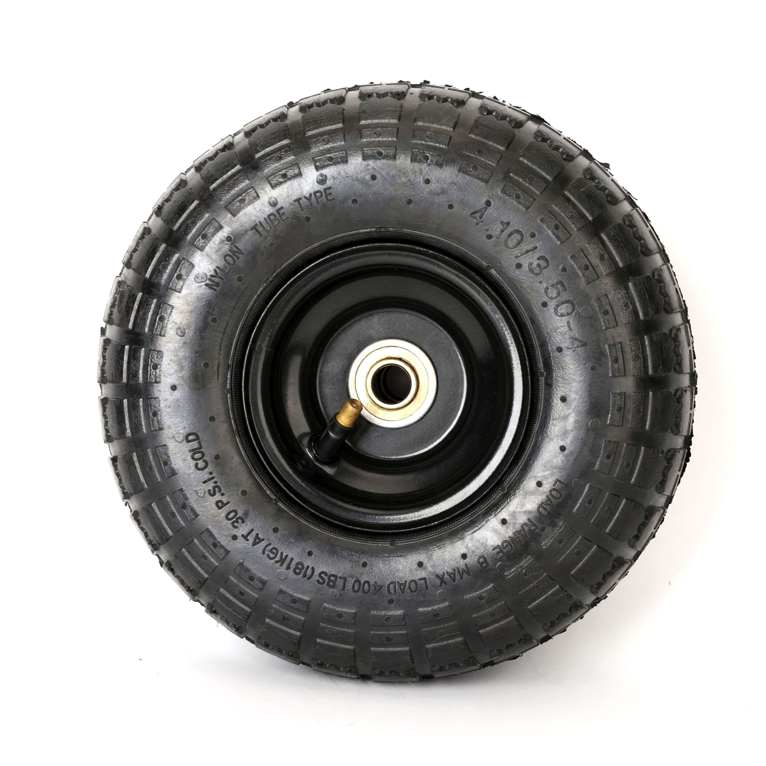 MAXIMUM 4-Ply Pneumatic Hand Truck Replacement Wheel, 400-lb, 10-in