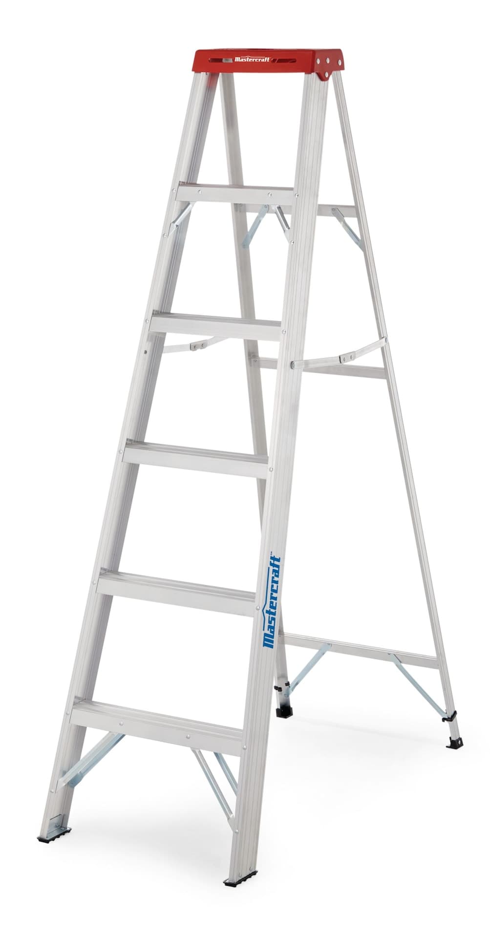 Mastercraft Grade 3 Aluminum Household Step Ladder, 6-ft, 200-lb Capacity