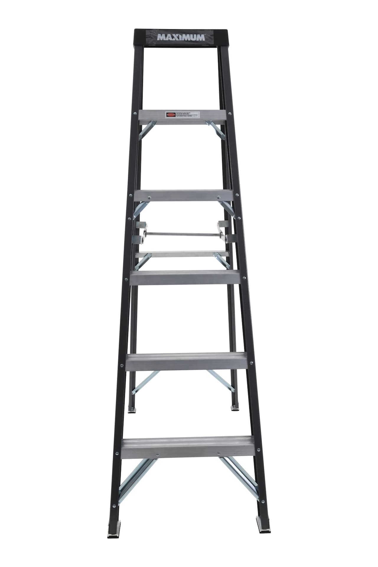 MAXIMUM Grade 1 Fiberglass Heavy-Duty Industrial Step Ladder, 250-lb, 6-ft