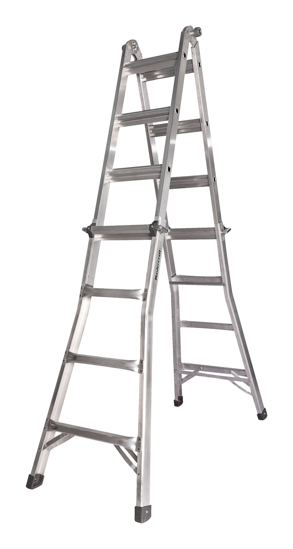 Mastercraft Grade 1A Aluminum Multi-Task Ladder, 17-ft, 300-lb