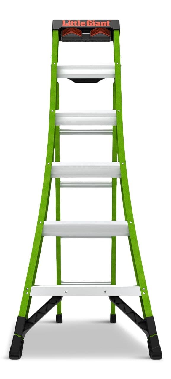 Little Giant Ladders King Kombo 3-in-1 Grade 1AA Fiberglass Ladder, 6-ft to 10-ft, 375-lb, Model# 13906-305
