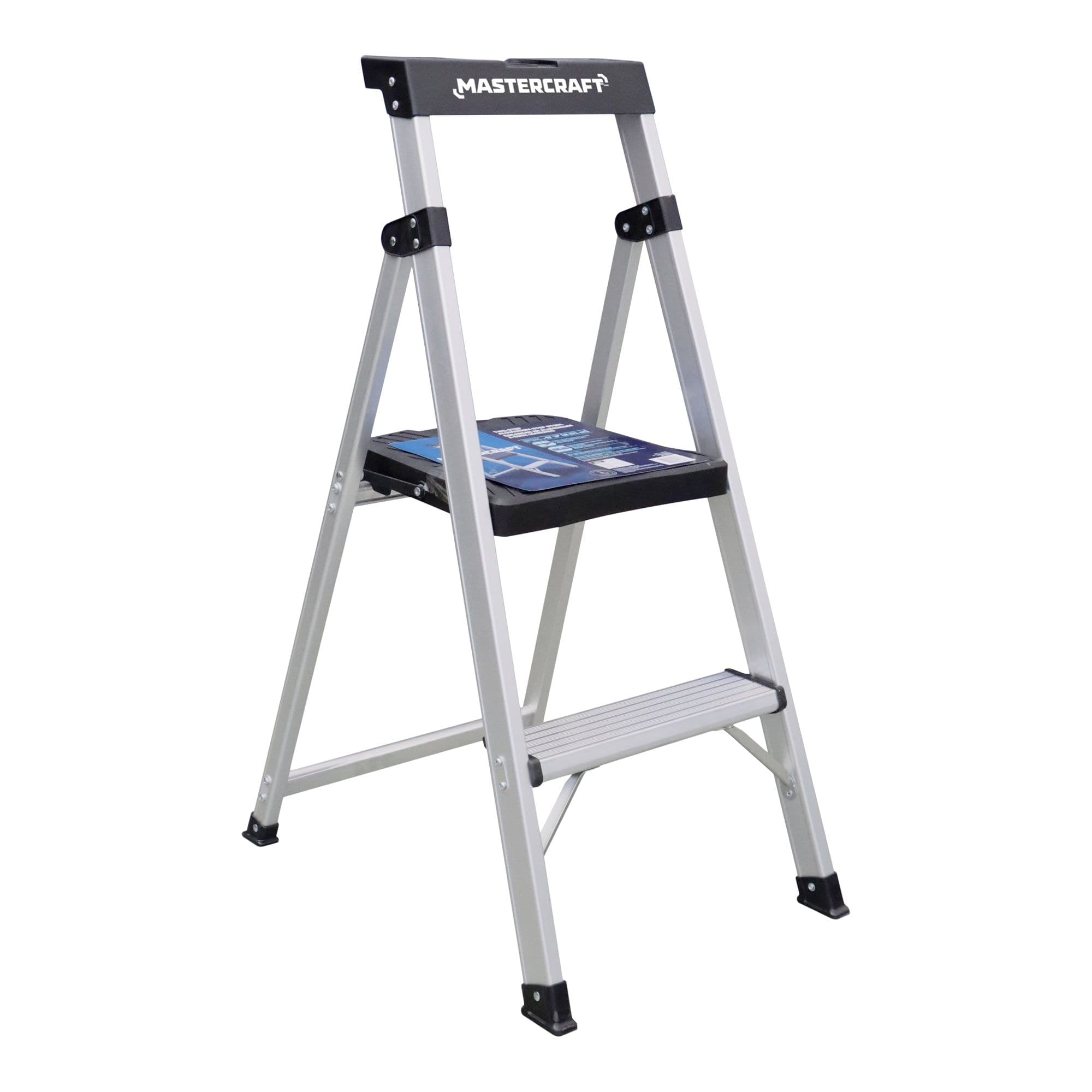 Mastercraft Aluminum 2 Step Stool Grade 2, 250lb