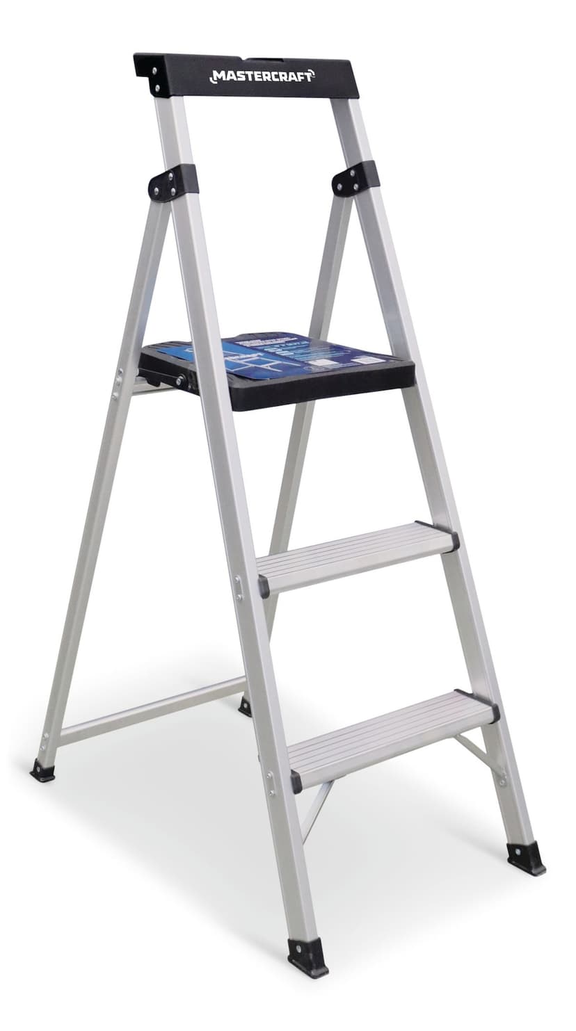 Mastercraft Aluminum3 Step Stool Grade 2, 250lb