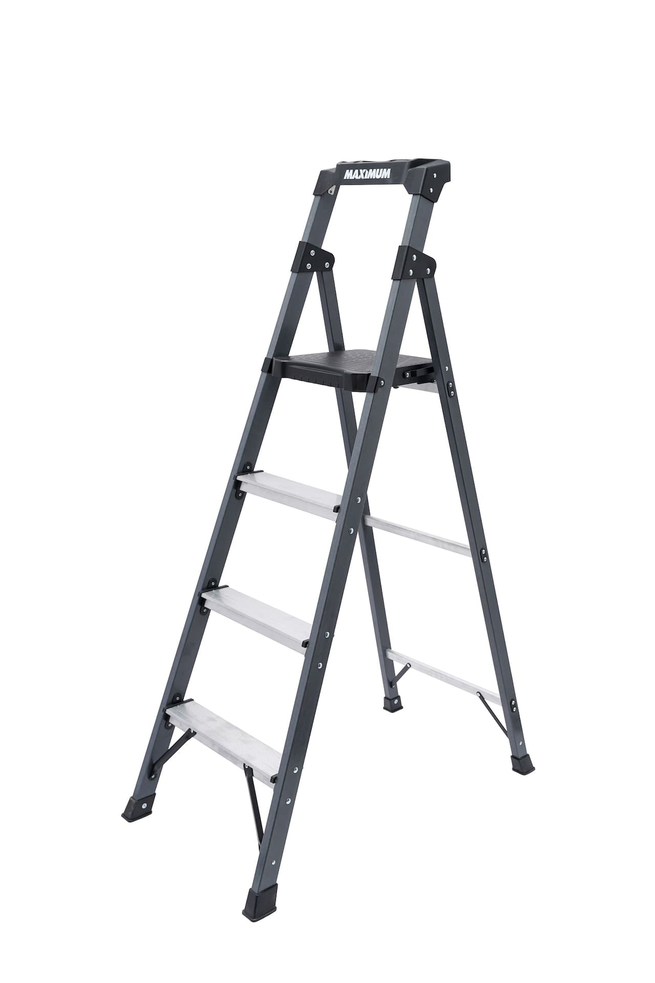 MAXIMUM Grade 1 Fiberglass Compact Ladder, 5.5-ft, 250-lb Load Capacity