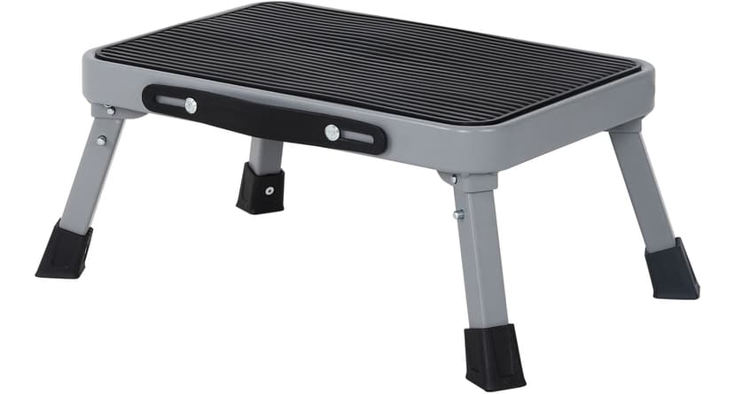 Mastercraft 1-Step Steel Folding Step Stool, 225-lb, 0.79-ft