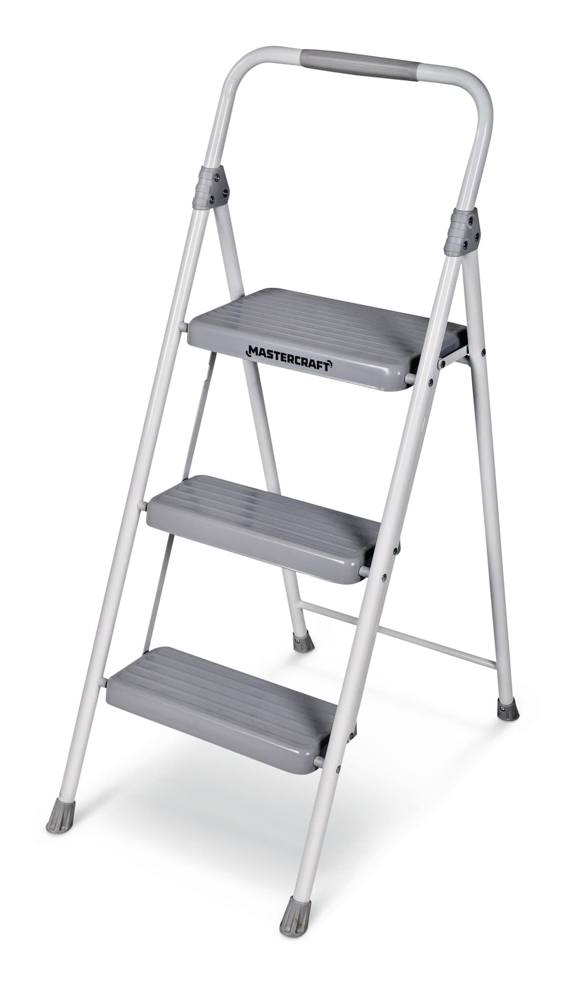 Mastercraft 3-Step Metal Folding Step Stool, 225-lb, 3.2 ft