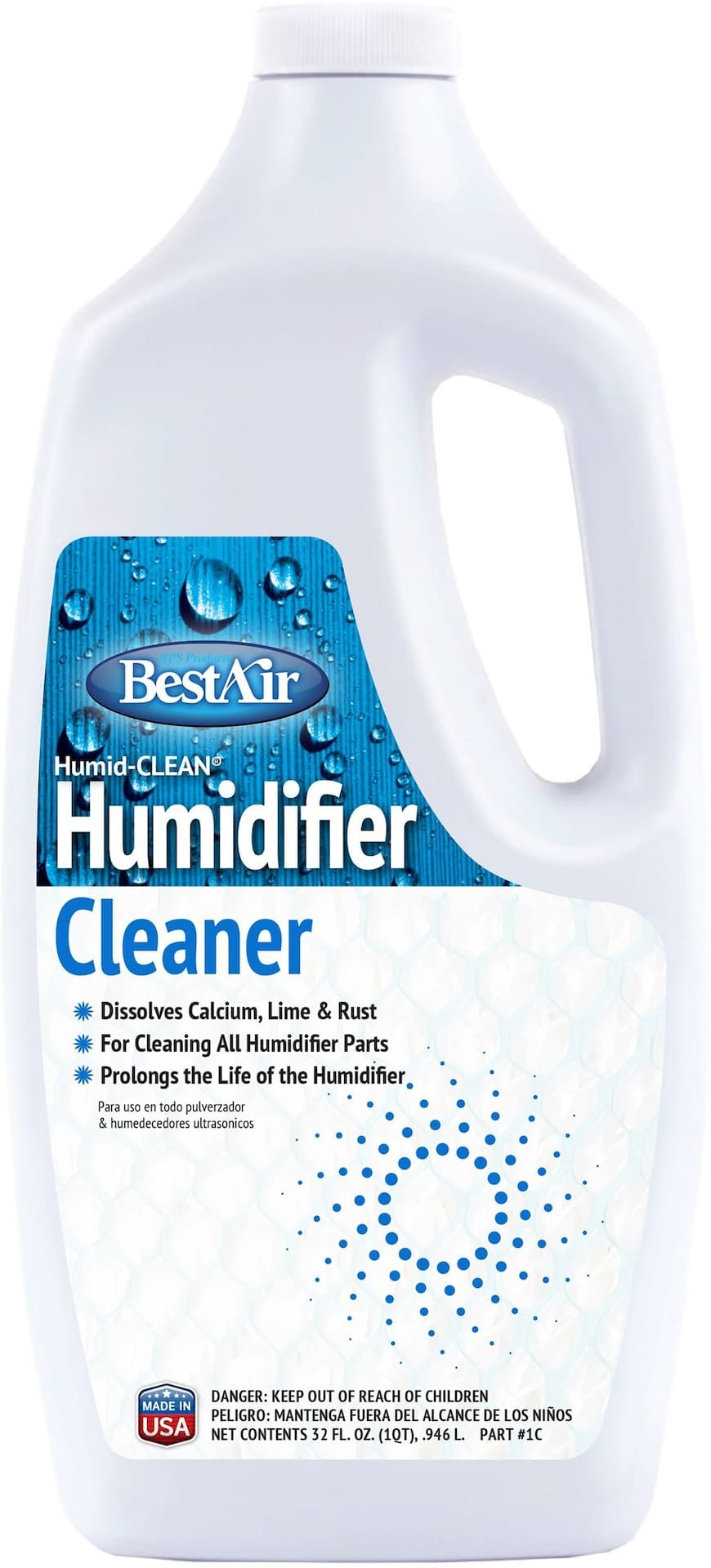 BestAir C1C-6 Humidi-CLEAN Extra Strength Humidifier Descaler & Cleaner, 946-mL