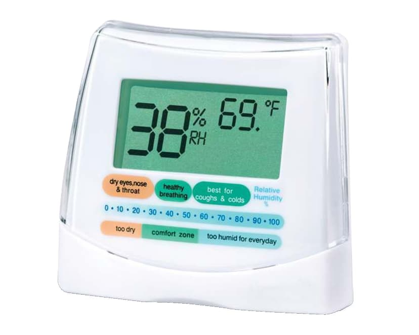Honeywell H10C Digital LED Humidity/Temperature Indicator/Hygrometer, White