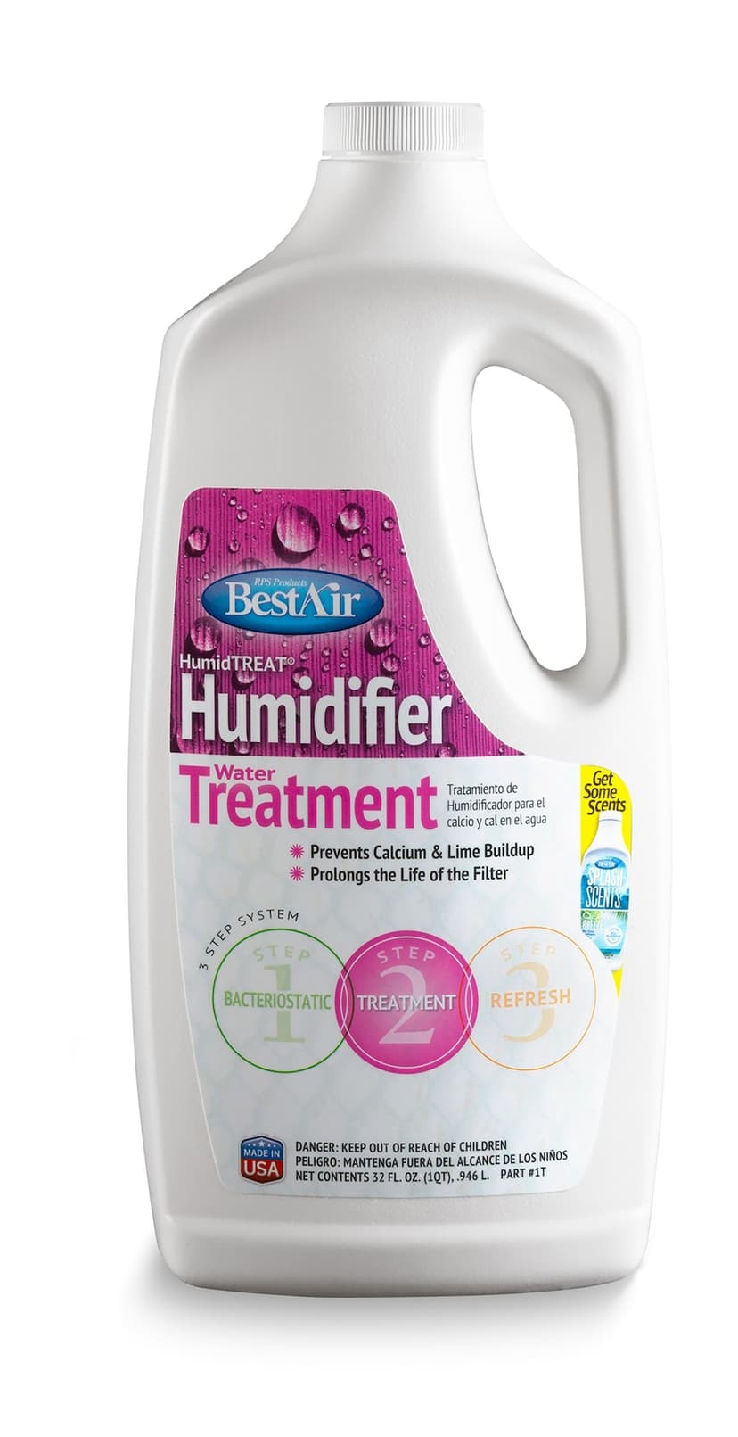 BestAir C1T-4 Humidi-TREAT Extra Strength Humidifier Water & Scale Treatment, 946-mL