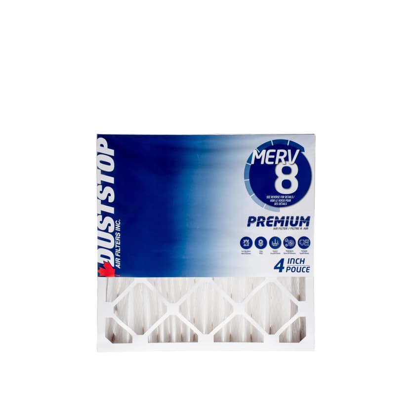 Duststop MERV 8 Premium Air Filter, 20 x 20 x 4-in