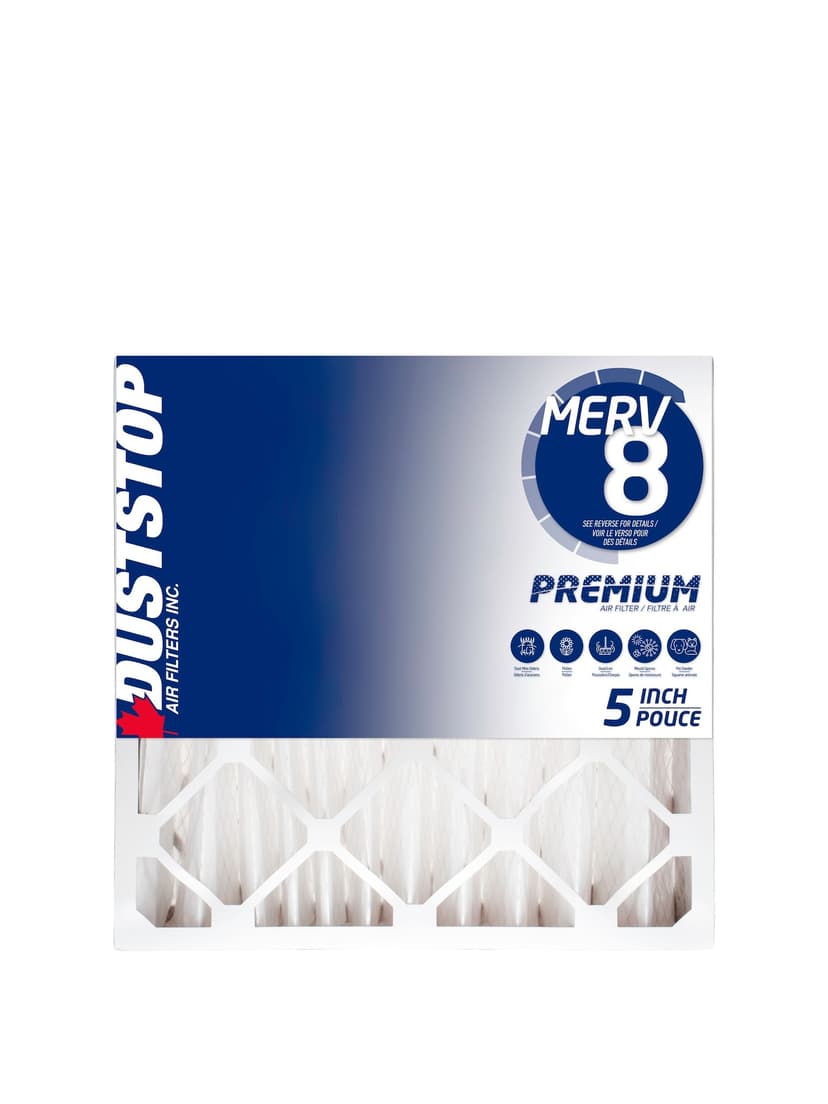 Duststop MERV 8 Premium Filter, 20-in x 20-in x 5-in