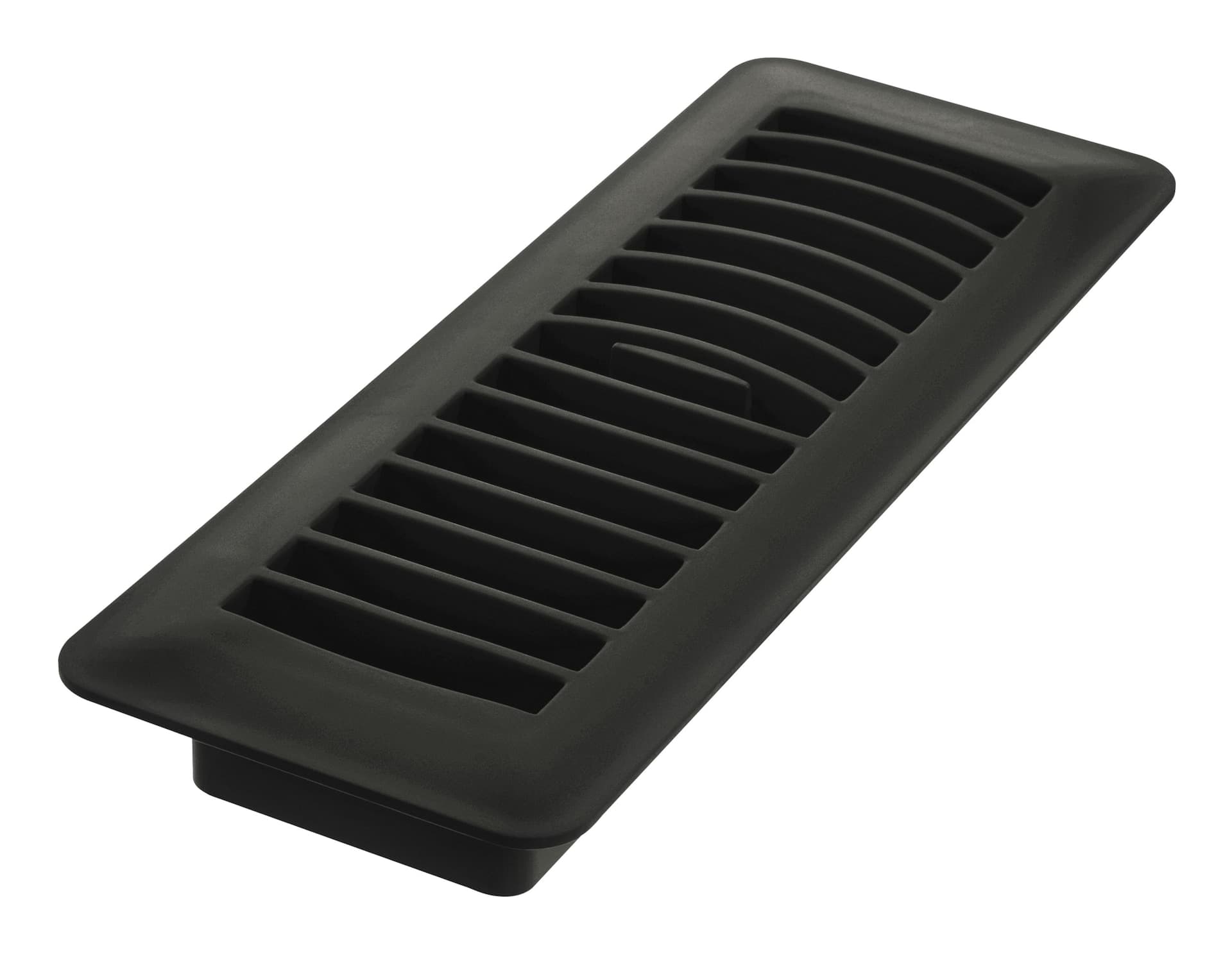Imperial Louvered Plastic Floor Register, Adjustable, Dishwasher Safe, Black, 3 x 10-in