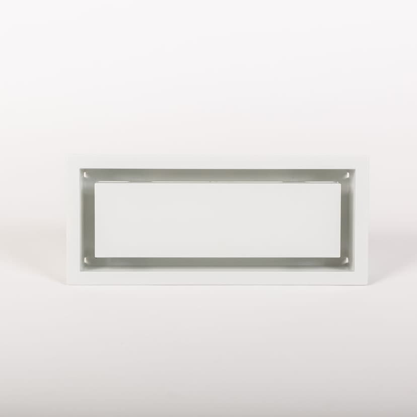 Fittes Lite DIY Framed Wall & Ceiling Vent, 4-in x 10-in, White
