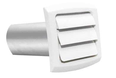 Dundas Jafine BLH4WZW ProVent Dryer Exhaust Vent Hood, UV-Resistant, White, 4-in