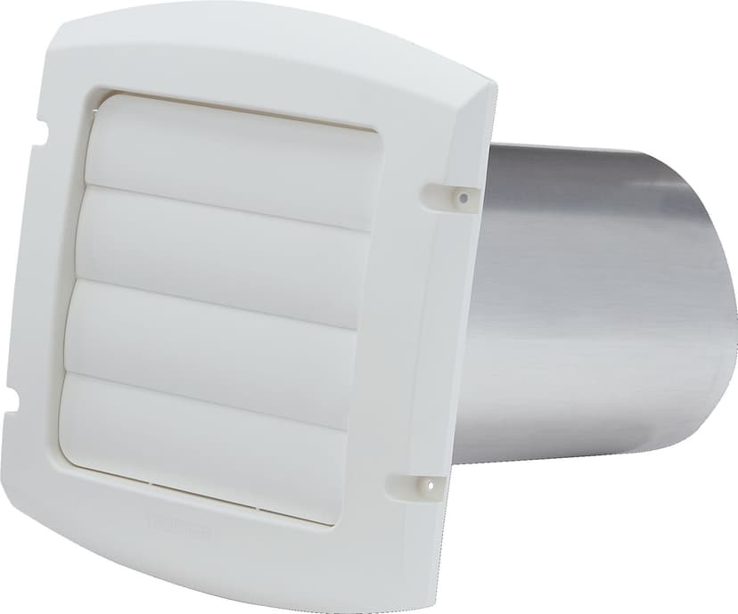 Dundas Jafine BLH6WZW ProVent Dryer Exhaust Vent Hood, UV-Resistant, White, 6-in