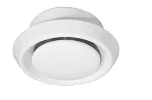 Dundas Jafine DF6WZW Air Diffuser with Flange and Locking Ring, White, 6-in