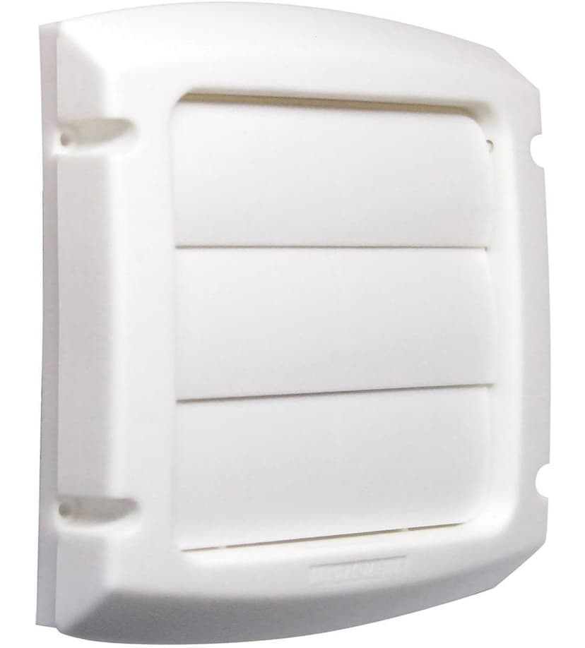 Dundas Jafine LC4WXZW ProVent Louvered Exhaust Cap, UV-Resistant, White, 4-in