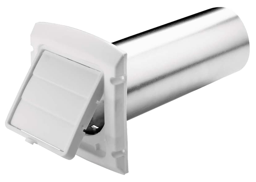 Dundas Jafine BHLH4WZW EzAccess Dryer Exhaust Vent Hood, White, 4-in