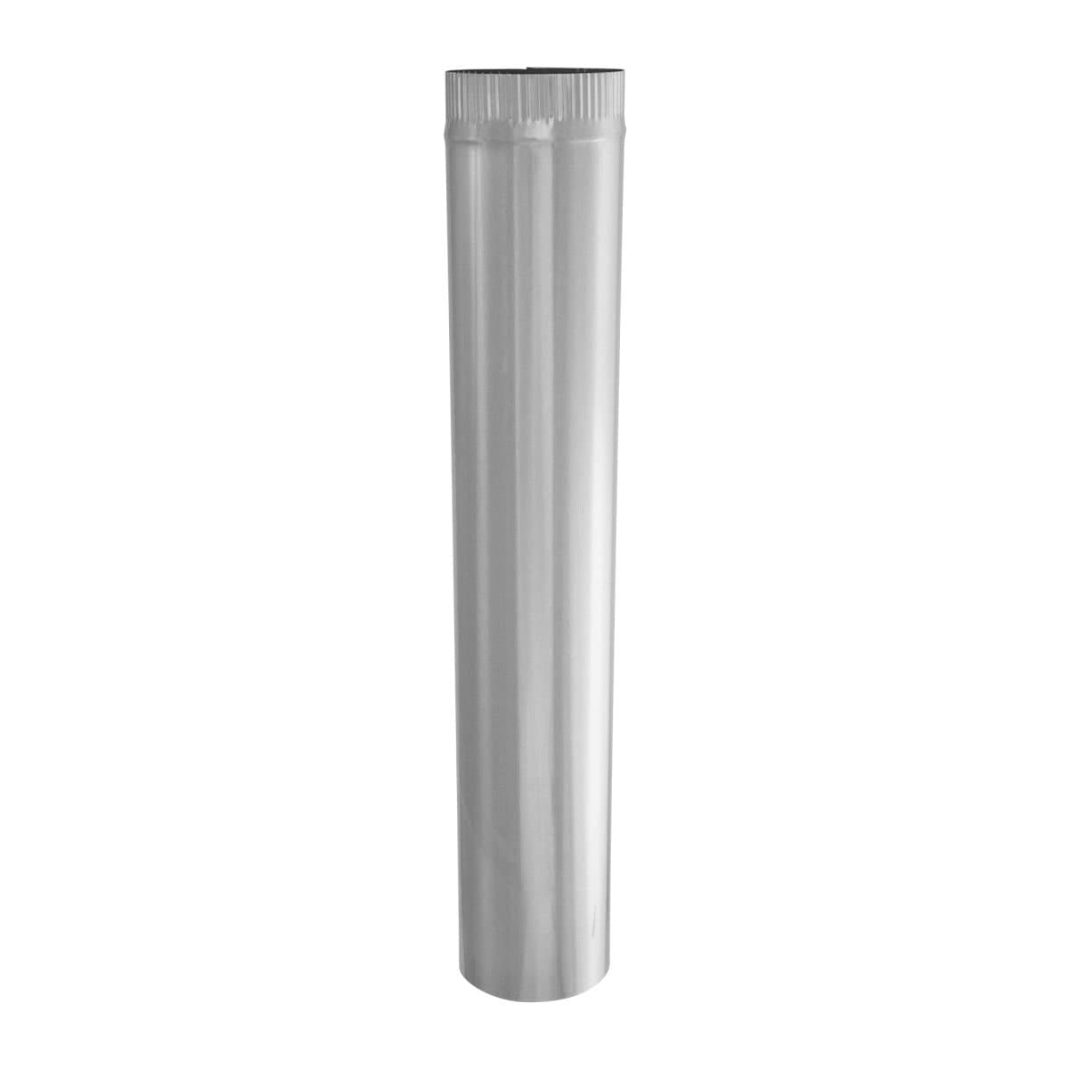 Imperial 30 Gauge Round Pipe For Warm/Cold Air, Galvanized Steel, 5-in Diameter, 30-in Length
