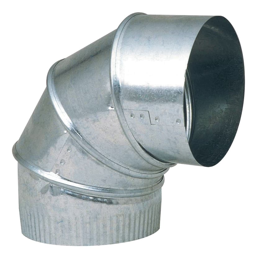 Imperial 30 Gauge Adjustable Stove Pipe Elbow, Galvanized Steel, 5-in Diameter, 90-Degree