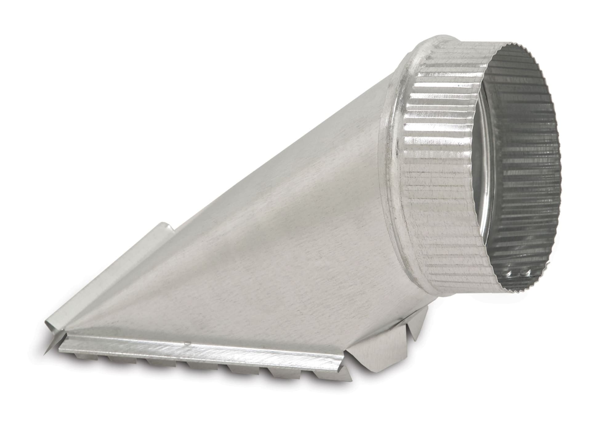 Imperial Top Take-Off For Transition From Rectangular To Round Branch Duct, Galvanized Steel, 5-in
