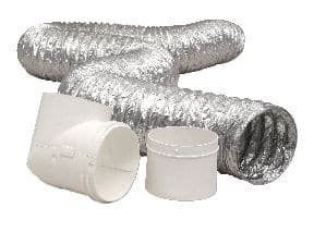 Dundas Jafine TD48D2DZW ProFlex™ Dryer To Duct Connector Kit, UL94-Rated, 4-in x 8-ft ProFlex Duct