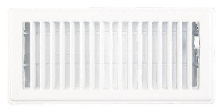 Floor Register, White, 4 x 10-in