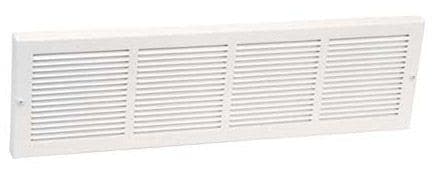 Imperial Steel Return Air Baseboard Grille For Cooling/Heating Systems, White, 30 x 6-in