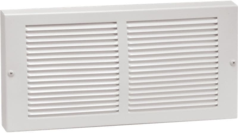 Imperial Steel Return Air Baseboard Grille For Cooling/Heating Systems, White, 14 x 6-in