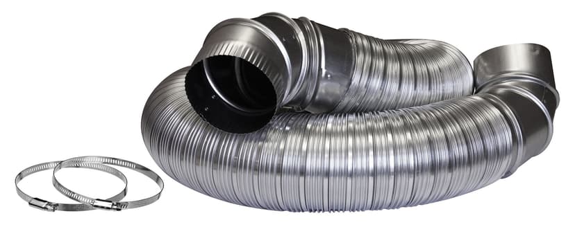Dundas Jafine MFX48ULMK All Metal Dryer Hook Up Kit, UL Certified, 4-in x 8-ft Duct