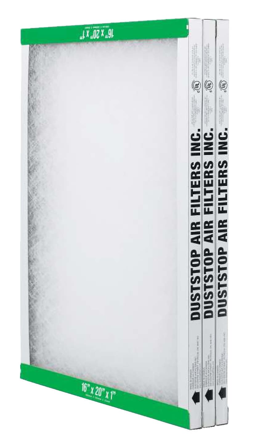 Duststop Furnace Fiberglass Air Filters, 16 x 20 x 1-in, 3-pk