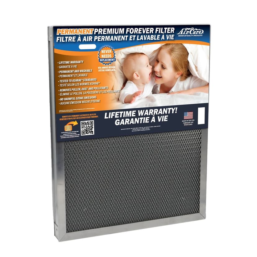 Air-Care Premium Permanent Washable Furnace Filter, 20-in x 25-in