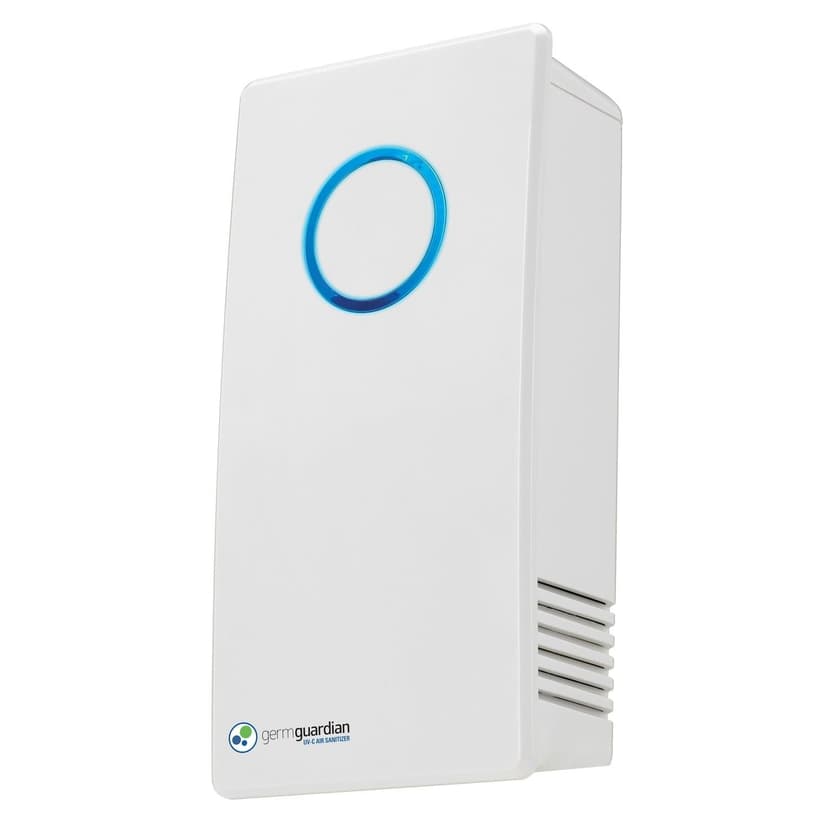 GermGuardian GG1100W Portable Plug-In UVC Air Purifier/Sanitizer, Removes Odours & Germs, White, Small Room