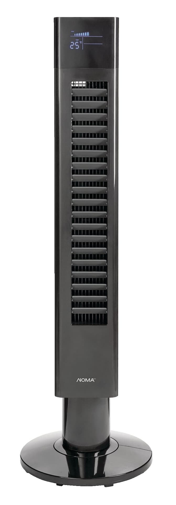 NOMA Oscillating DC Motor Tower Fan, 5-Speed, Black, 44-in